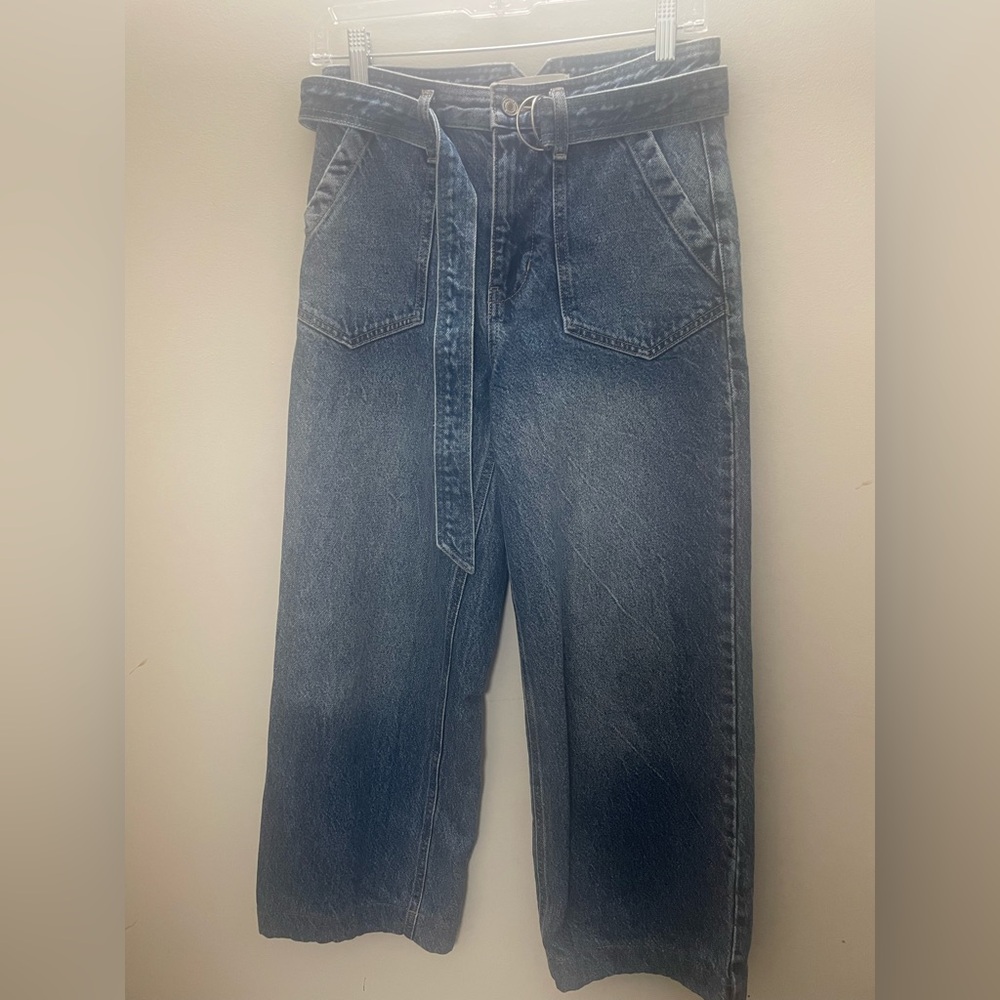 KanCan Belted Wide Leg Jean